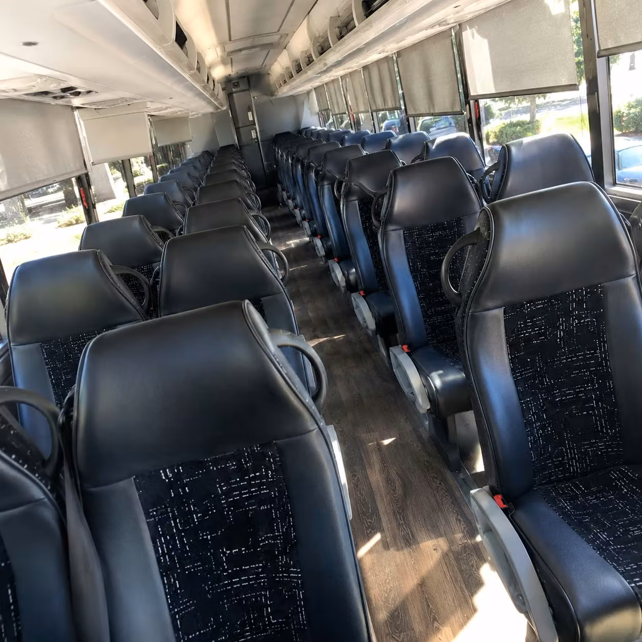 lakeland charter bus rental interior